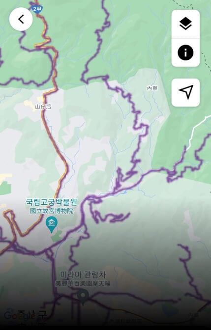 Garmin Connect App 경로 계획 인기 히트맵