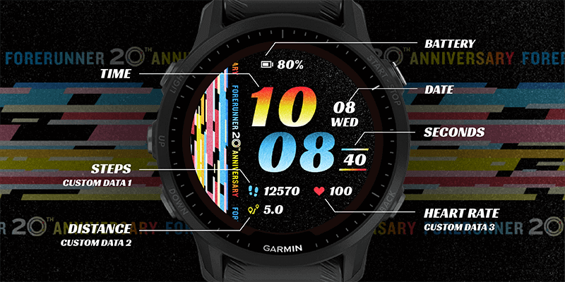 connect-iq forerunner20th watchface